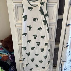 Kyte BABY Green Elephant Pajamas Sleep Sack